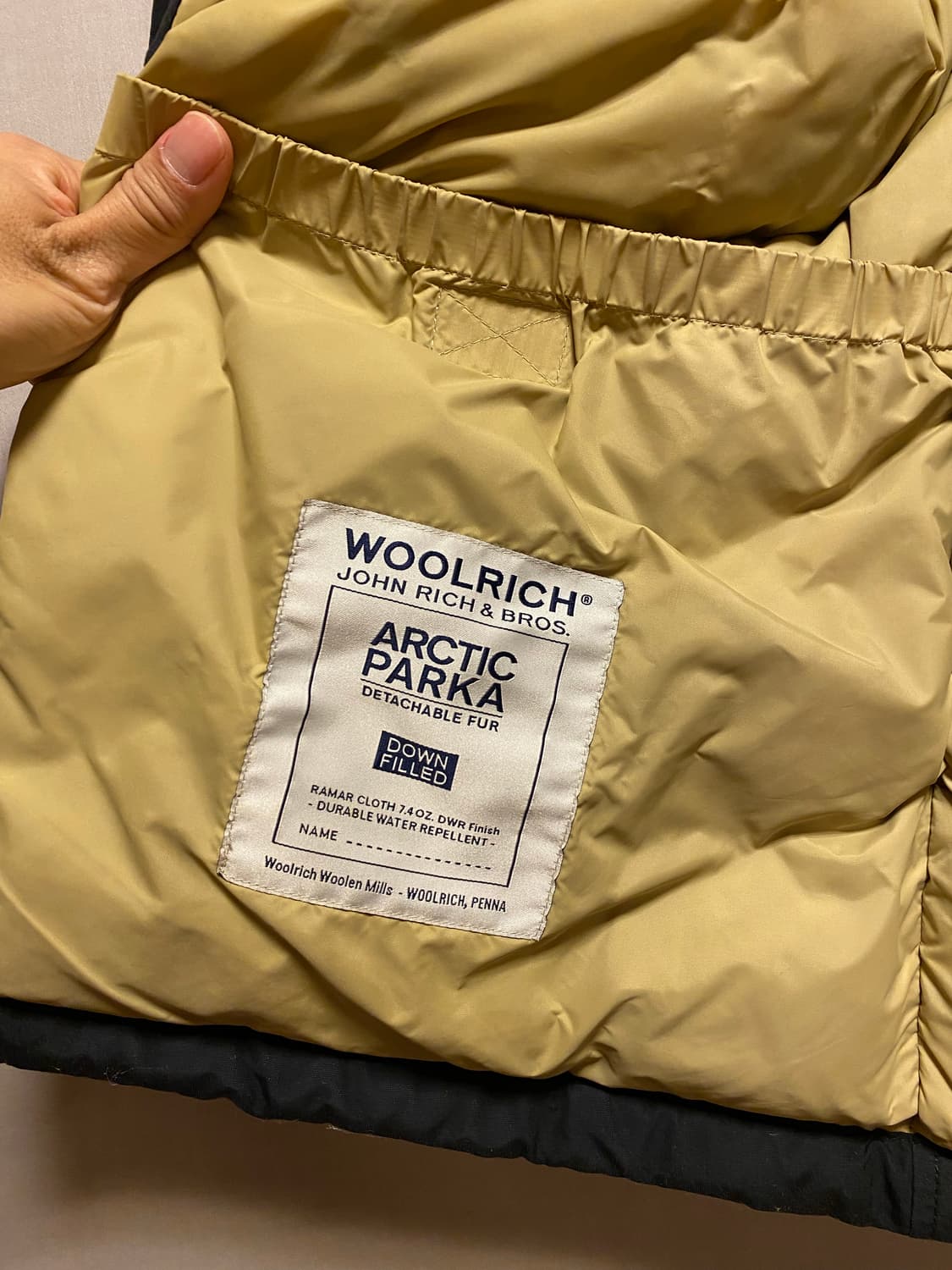 울리치 아크틱 파카 블랙 M (상태 좋음) 상품이미지6