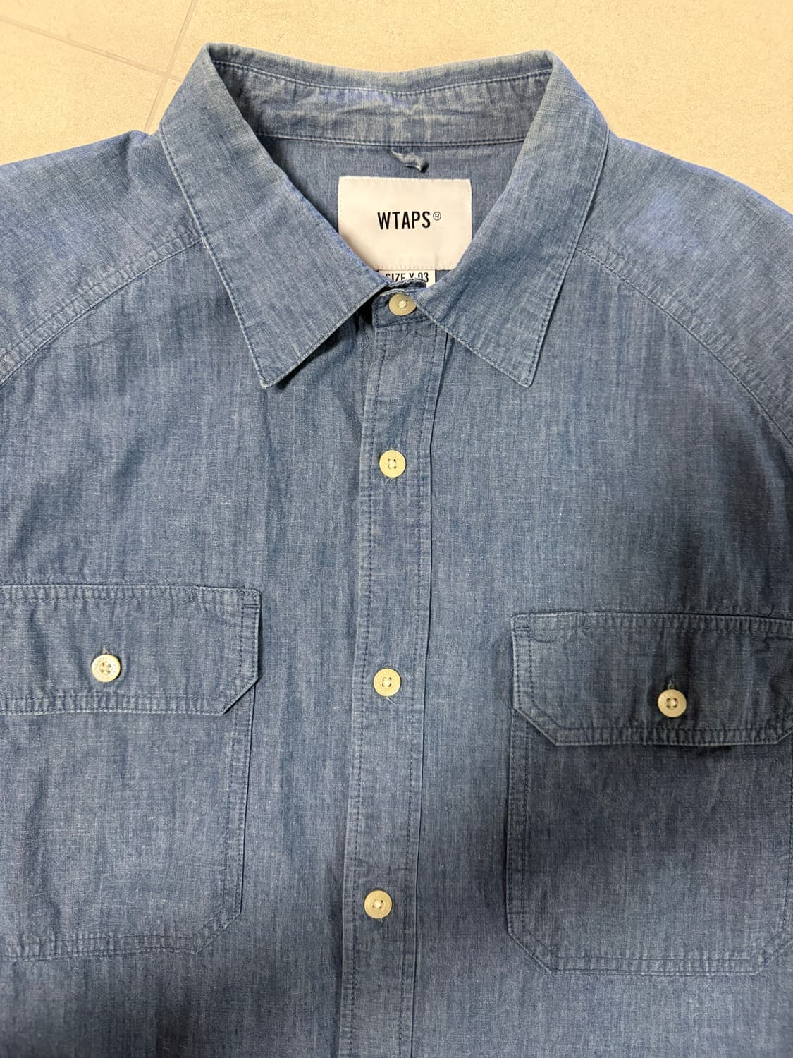 더블탭스 데님셔츠 3 (xl) 상품이미지3