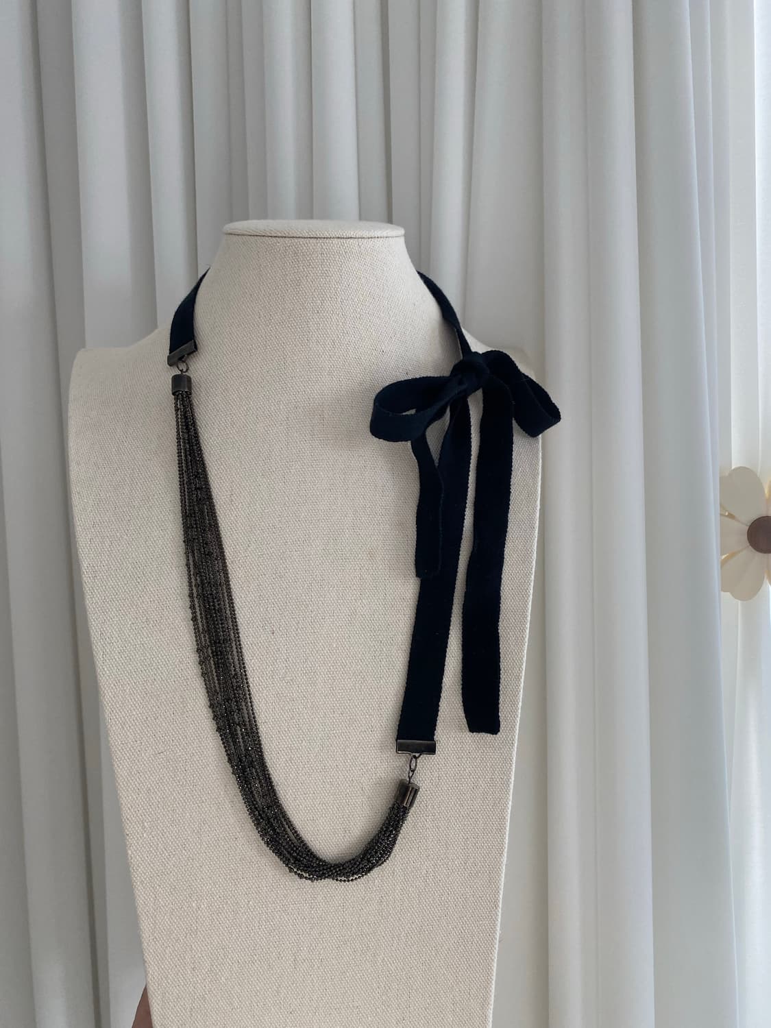 일본 수입 빈티지 리본 목걸이 상품이미지1