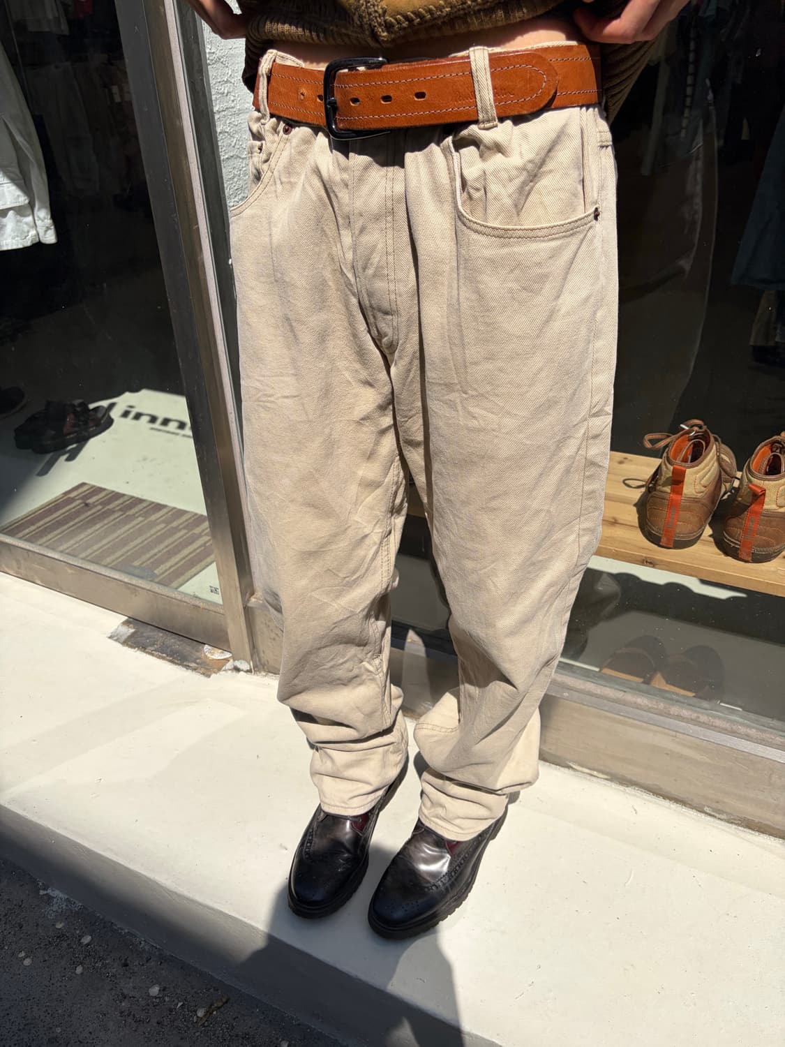 Levi’s 501 베이지 코튼 팬츠 33 상품이미지2