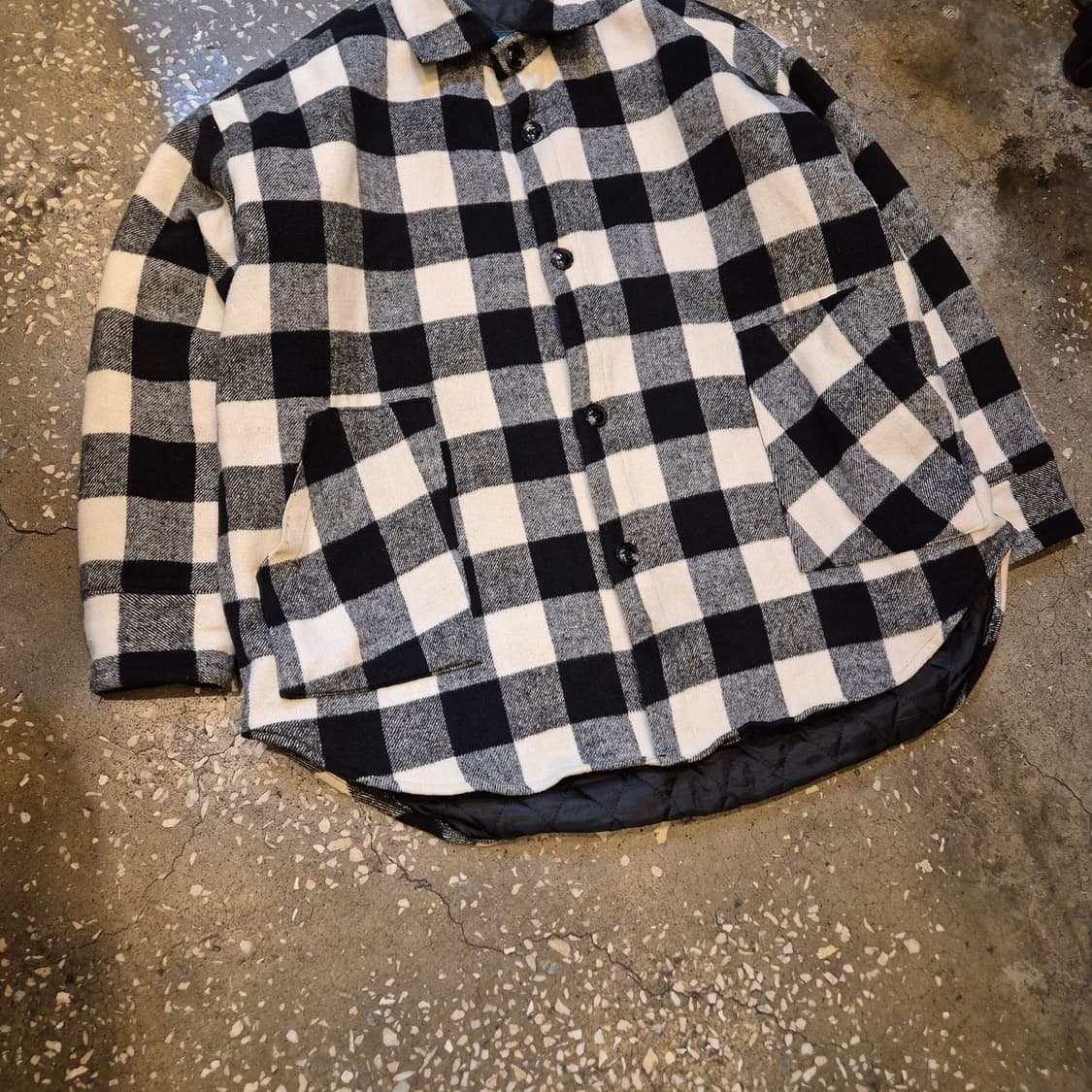 FREE(착샷잇음 ) 체스체크 오버핏 셔츠자켓  상품이미지8