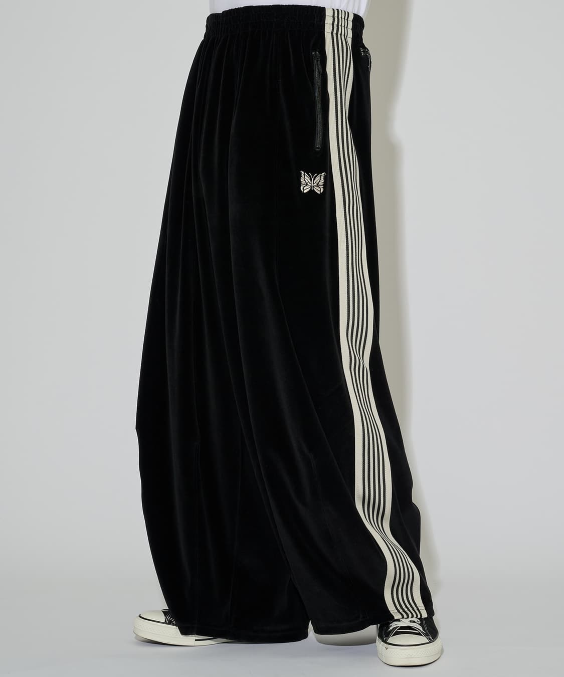 니들스 x 스튜디오스 H.D. 트랙 팬츠 C/PE 벨루어 블랙 상품이미지6