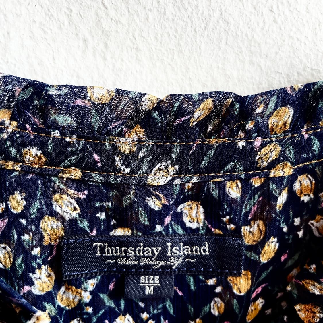 22SS 써스데이아일랜드 패턴 풀오픈 원피스 상품이미지7