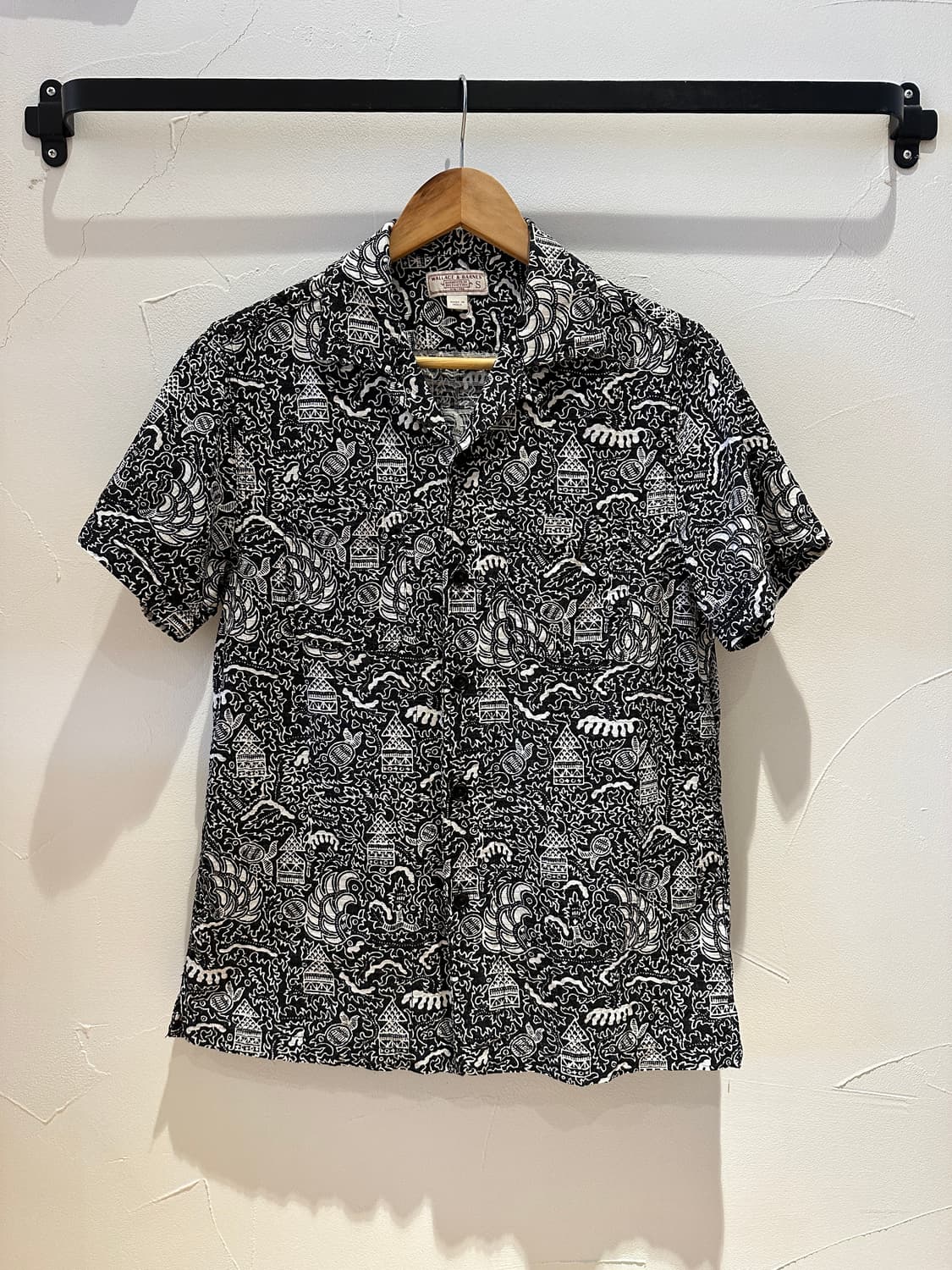 19S/S 바틱 에스닉 프린트 시어서커 캠프 칼라 셔츠 상품이미지1