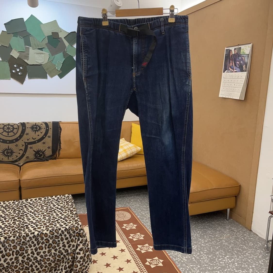 그라미치 올드스쿨 아메카지 캐주얼 벨티드 청바지 M C09100 상품이미지3