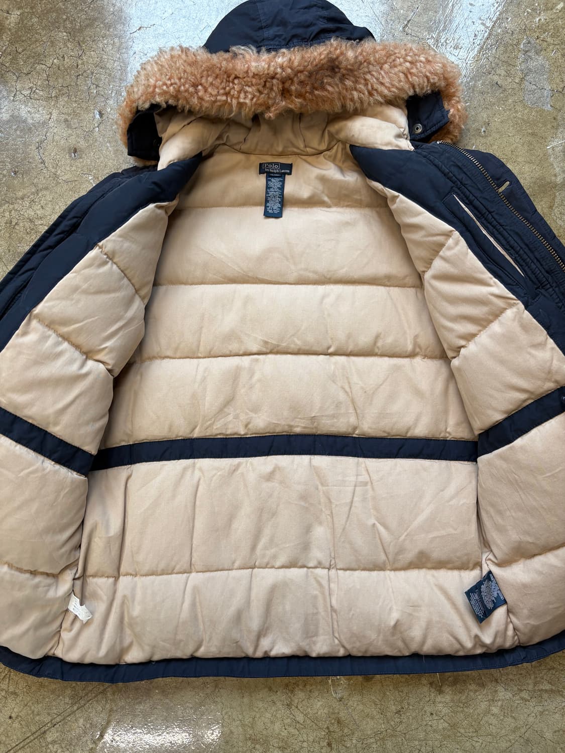 00s Polo Ralph Lauren 퍼 트리밍 헤비 다운 파카 상품이미지8