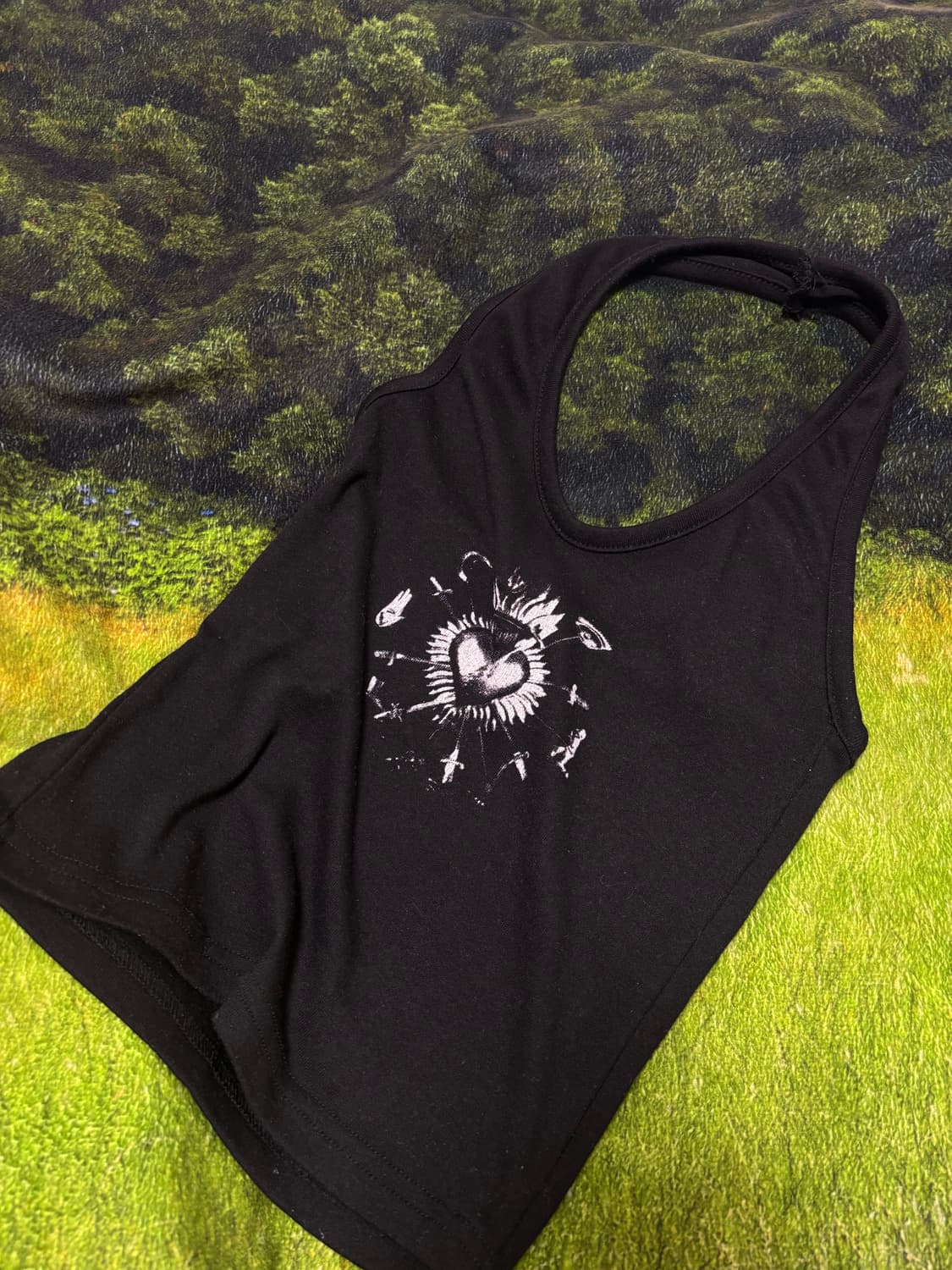 빈티지 홀터넥 하트 나시  상품이미지1