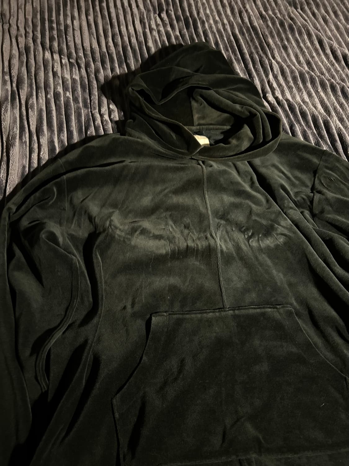 Velvet Black Slim Hoodie  상품이미지2