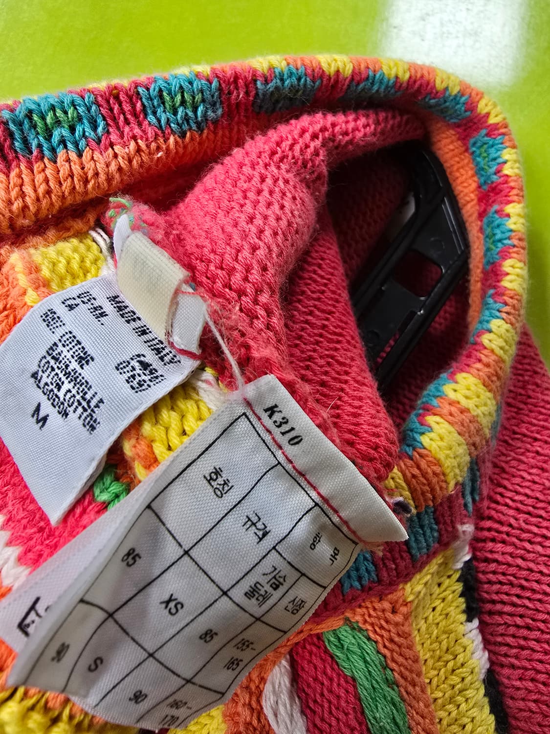 베네통 컬러풀 패턴 니트 스웨터 (1228) 상품이미지4