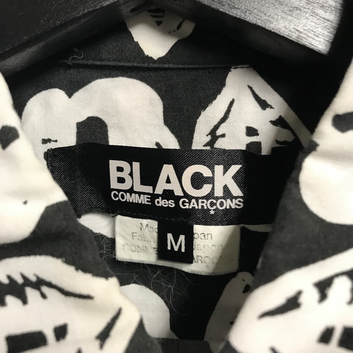 꼼데가르송 블랙 반팔 셔츠 M 상품이미지4
