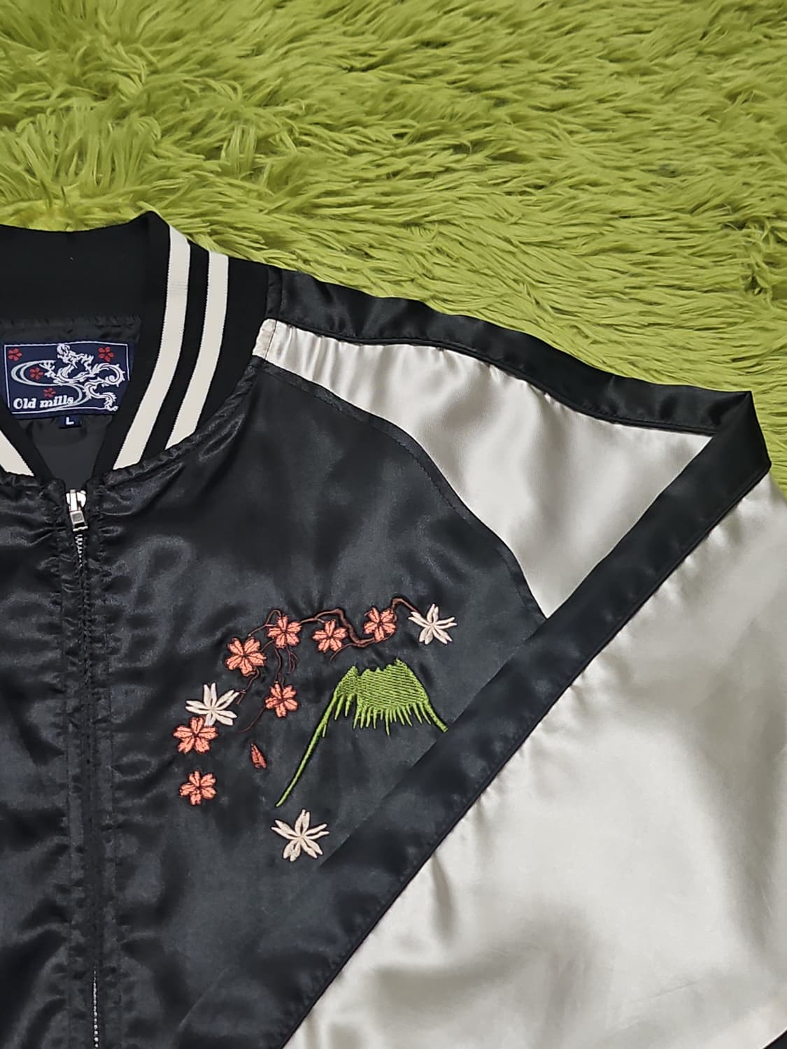 Old Mills 올드밀즈 일본풍 자수 스카잔 점퍼 L 상품이미지5