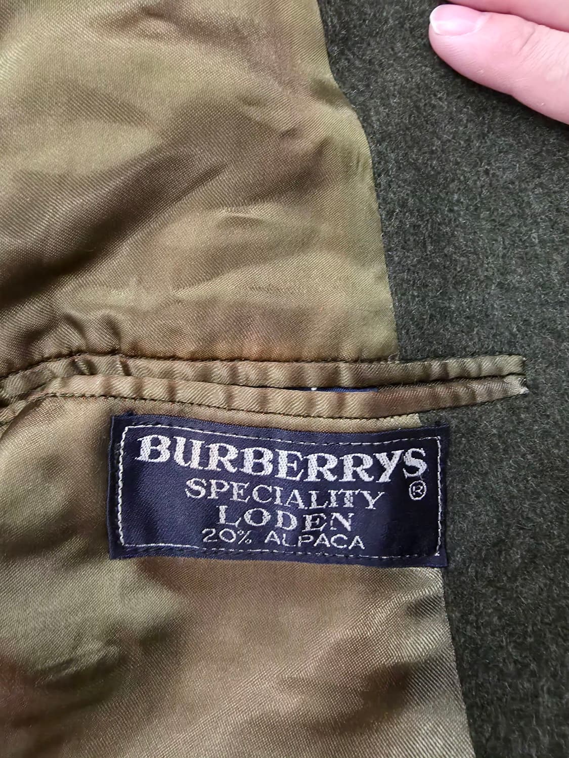 버버리 원패널 로덴&알파카 코트 상품이미지5