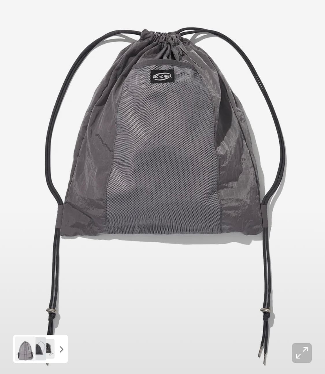 맥앤칩스 메탈 벨크로 짐색 백팩 가방 다크퍼플 상품이미지1