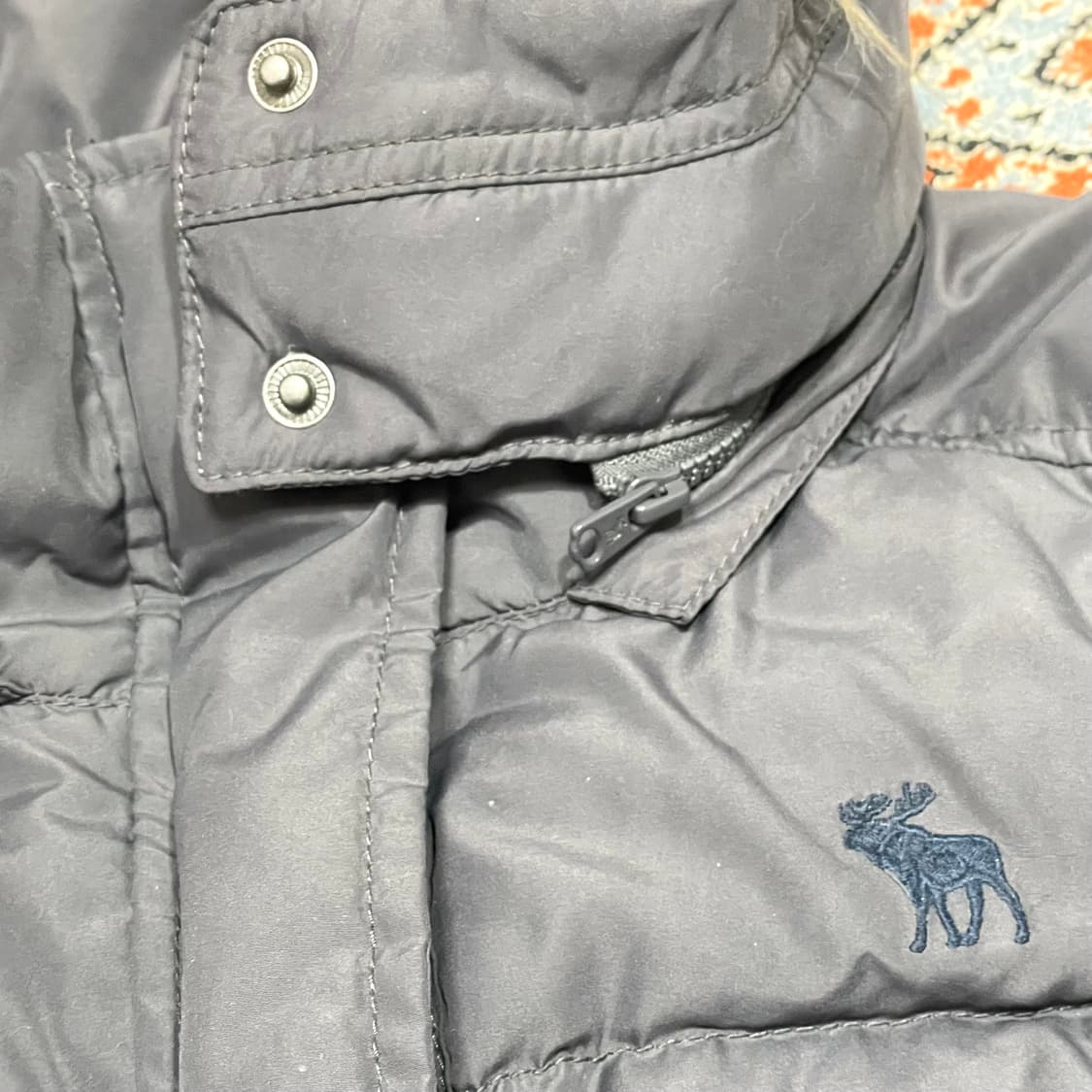 아베크롬비 차콜 다운 패딩 점퍼여성XS 상품이미지6