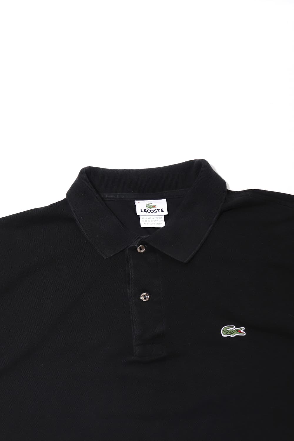 LACOSTE 블랙 폴로 카라티 size 6/110 상품이미지3