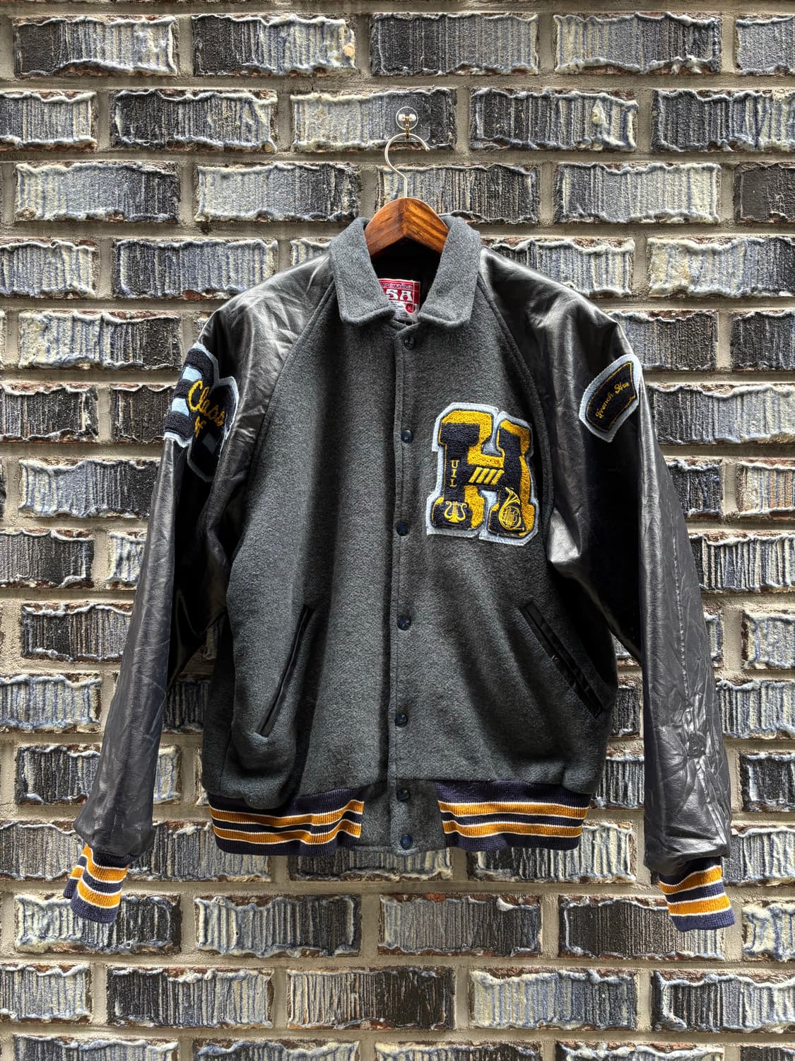 90s 미국 바시티 자켓 ‘UIL’ 상품이미지1