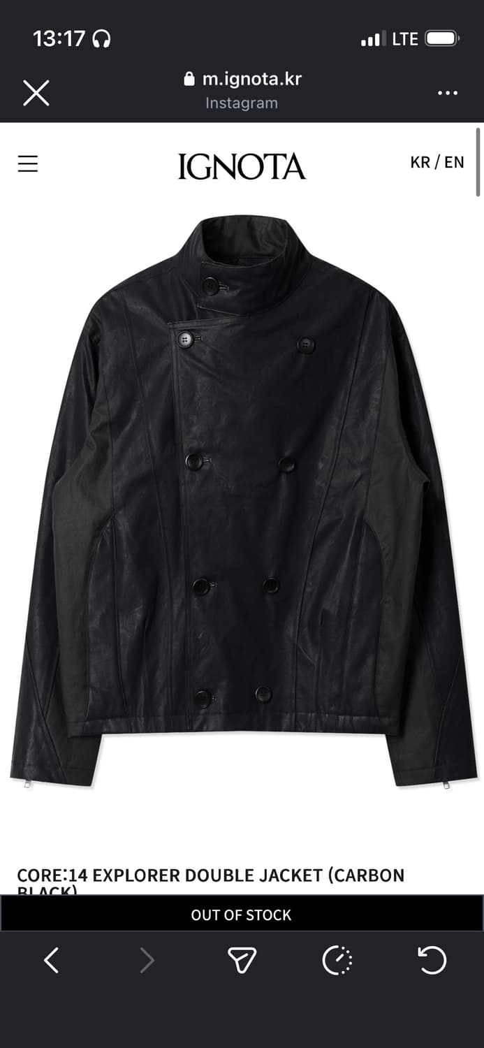 이그노타 코어 14 더블 자켓 카본 블랙 상품이미지1