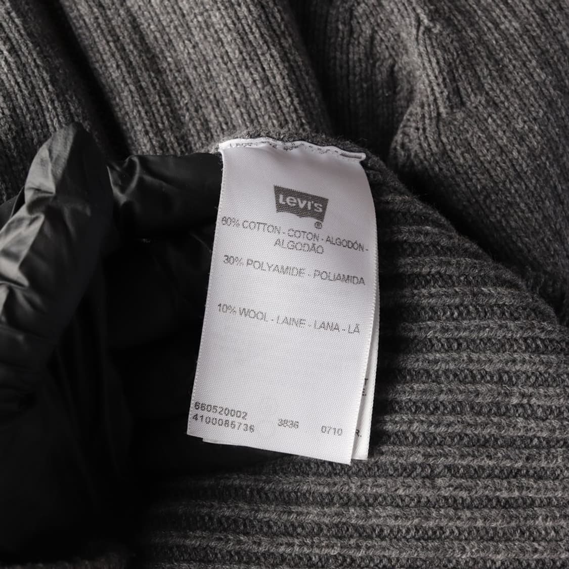 리바이스 숄더 패치 울 혼방 니트 집업 가디건 M 상품이미지6