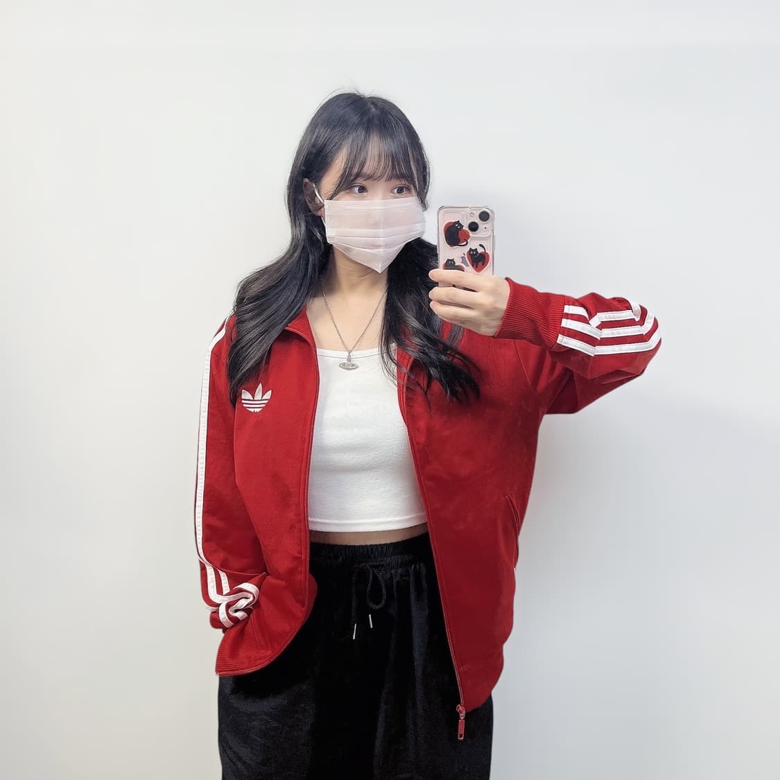 아디다스 파이어버드 트랙탑 져지 레드 상품이미지1
