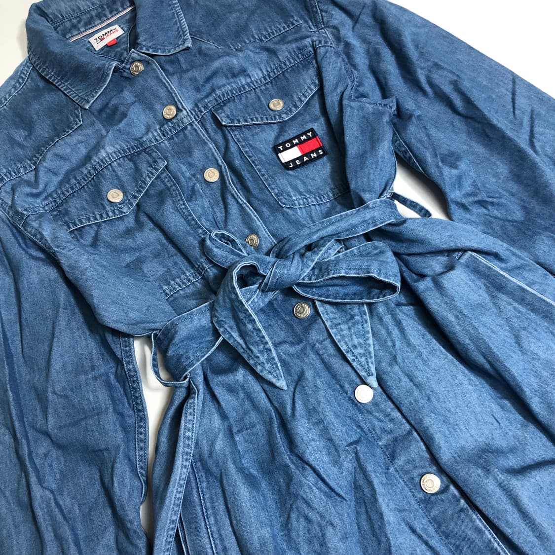 타미진스 데님 플리츠 원피스 xs 상품이미지5