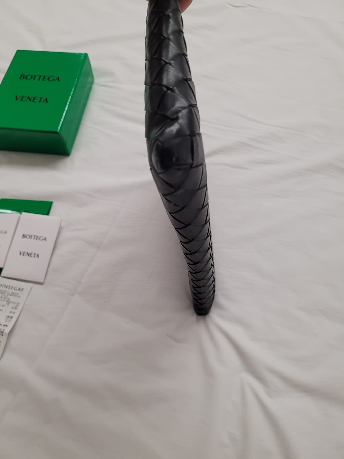 보테가베네타 인트레치아토 하프 지퍼 투톤 클러치 상품이미지9