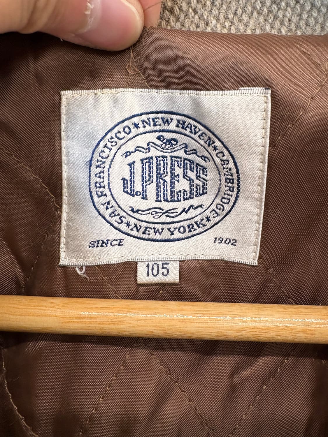 제이프레스 90s 빈티지 울 블루종 자켓 상품이미지7