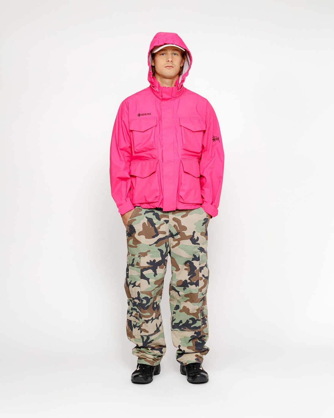 [상태A] Stussy 스투시 고어텍스 M65자켓 S 상품이미지1