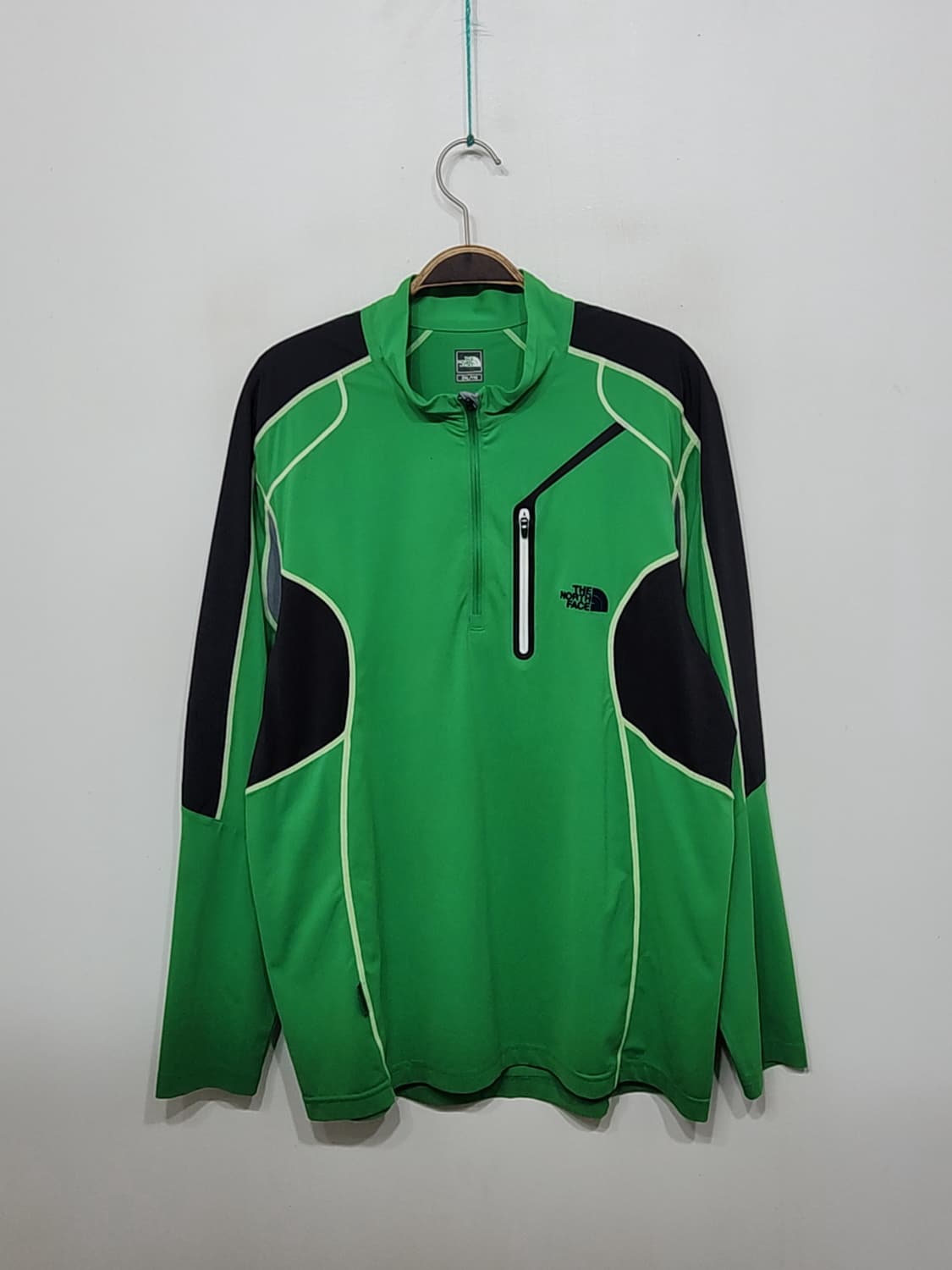 (XL) 노스페이스 반집업 티셔츠 스판 기능성 긴팔티  상품이미지1