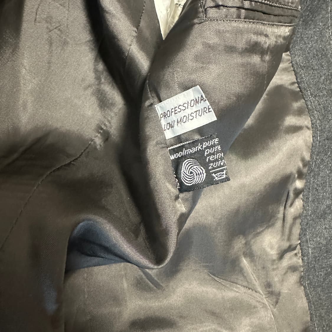 90s 입생로랑 스트라이프 패턴 울 블레이저 그레이 L 프랑스 상품이미지10