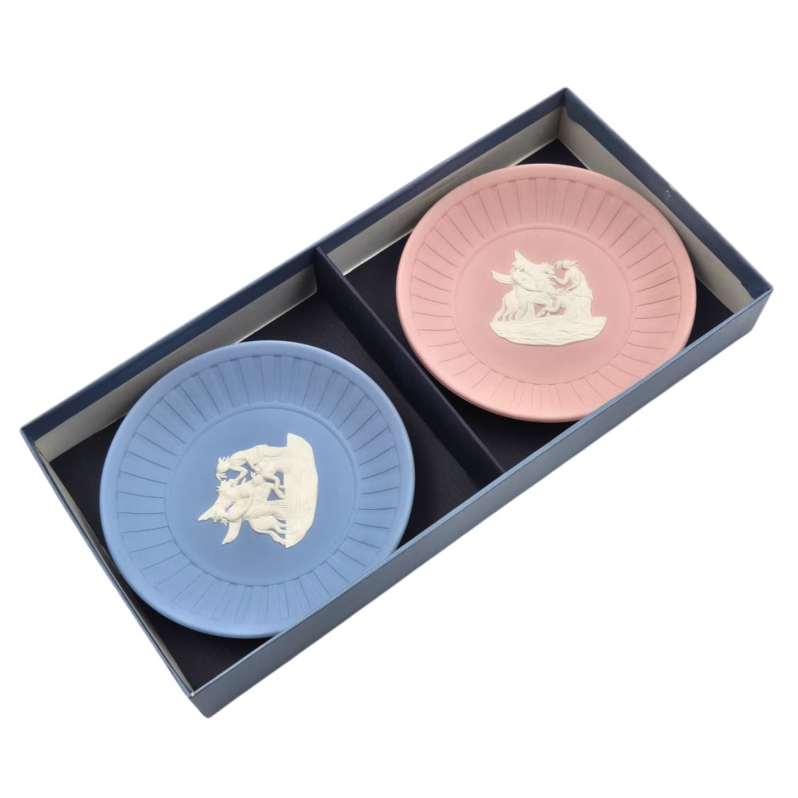 80s 영국 웨지우드 제스퍼 카메오 트윈 세트 상품이미지1