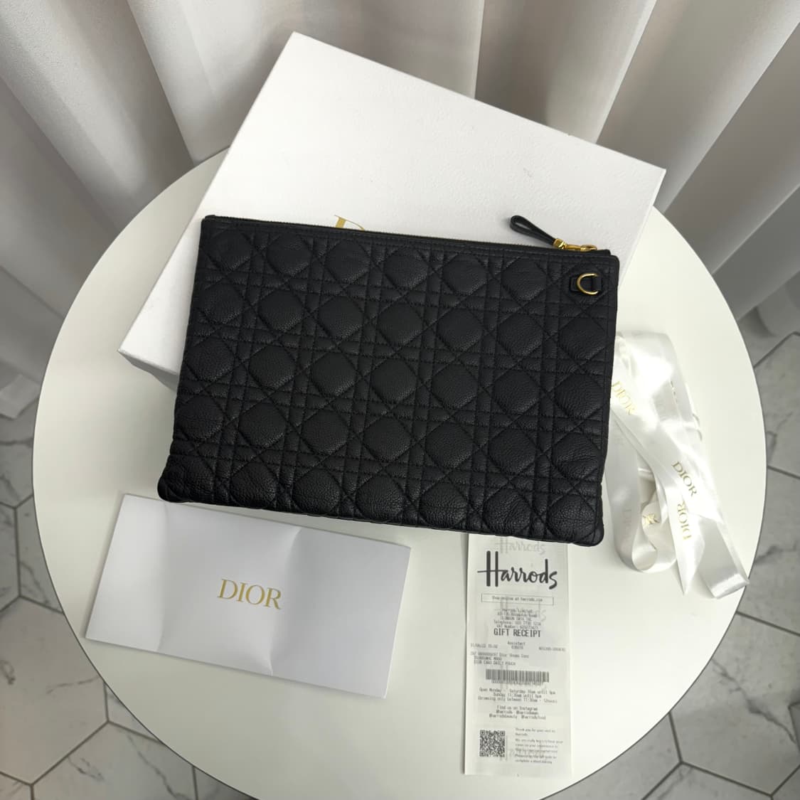[정품] 디올 카로 라지 클러치백 블랙 상품이미지2