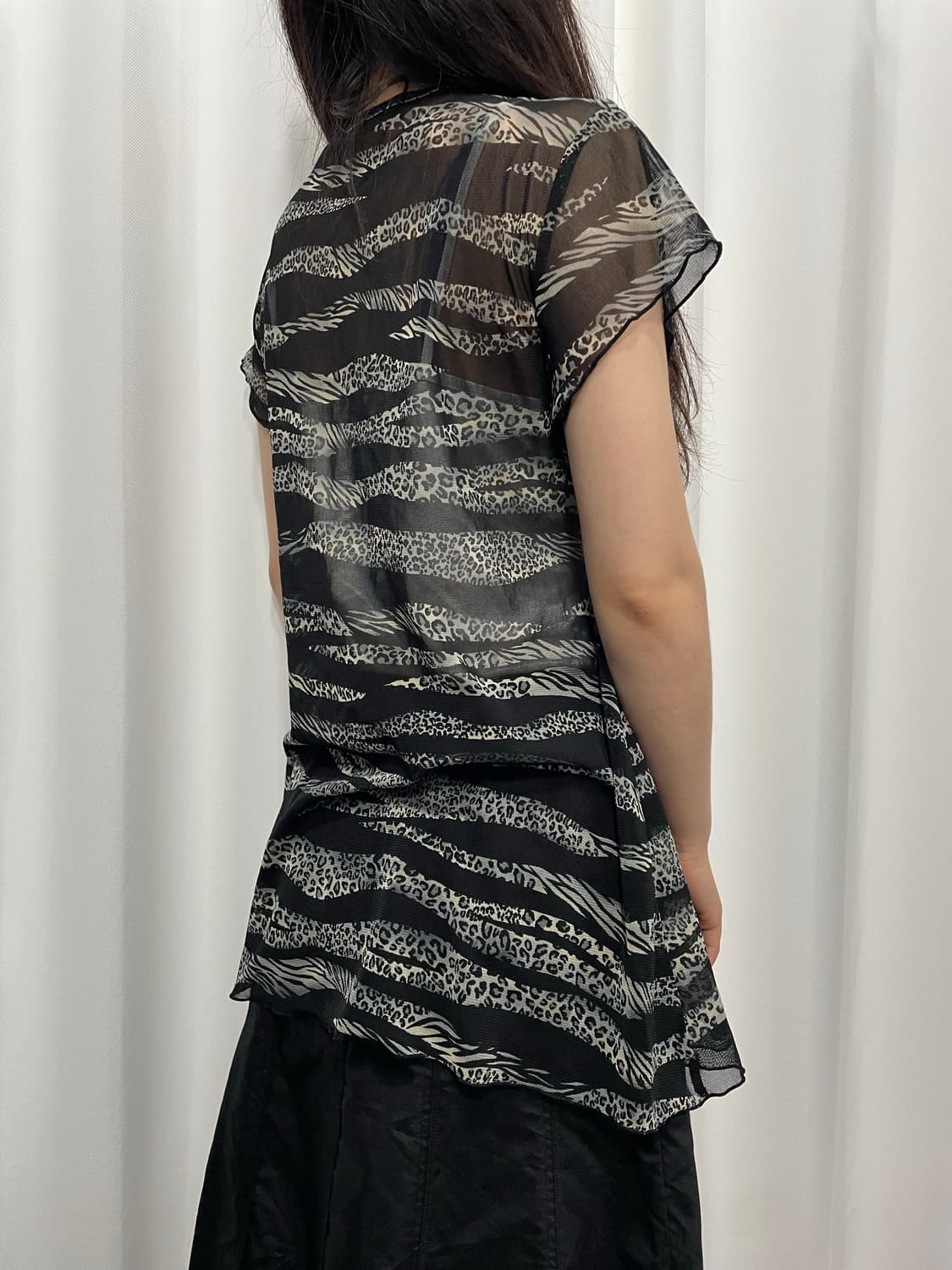 leopard mesh cardigan 상품이미지5