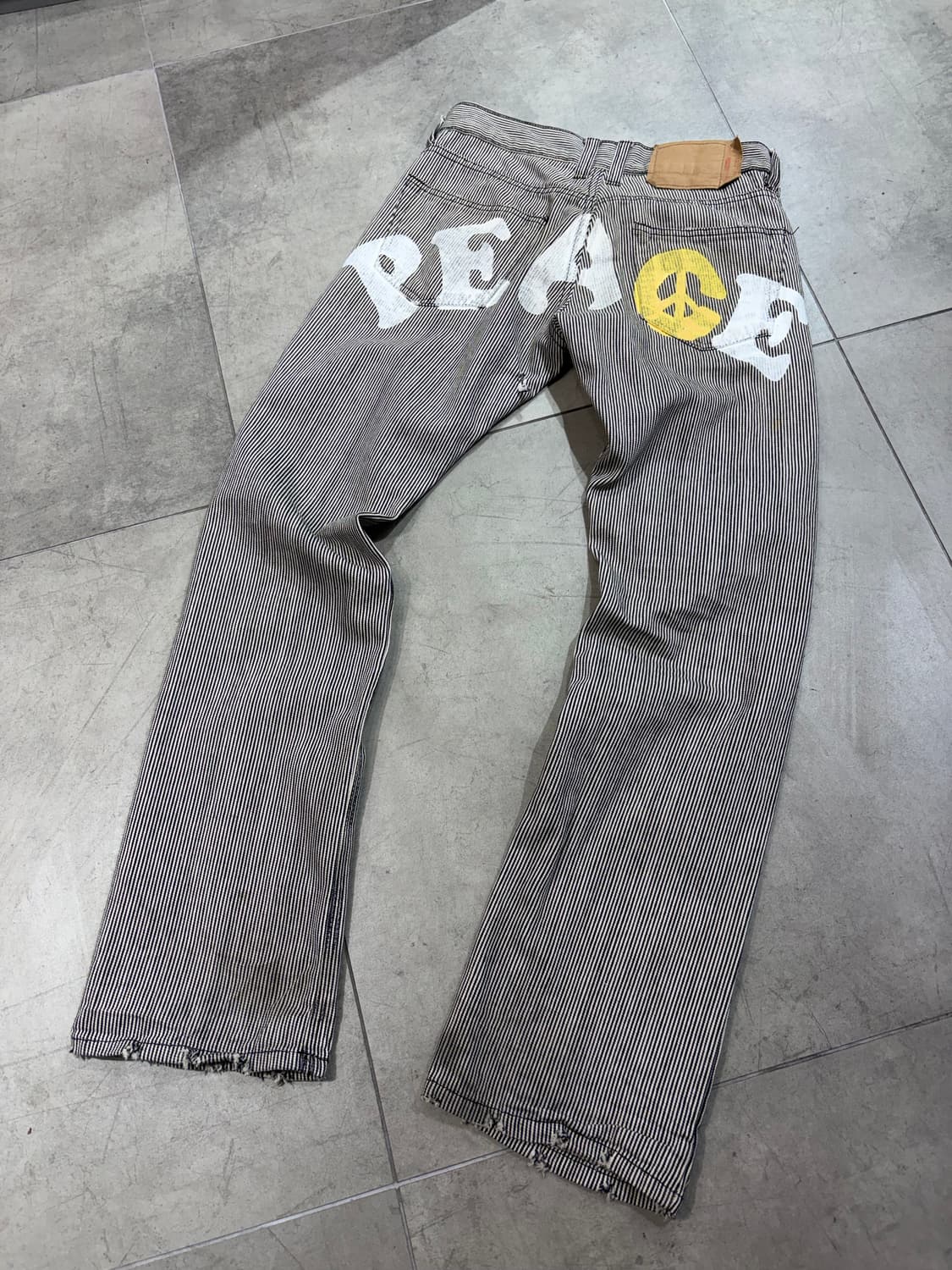 일본빈티지 peace 데님 팬츠 상품이미지6