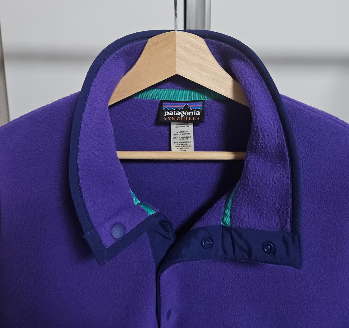 [M] 파타고니아 신칠라 스냅티 퍼플 상품이미지4