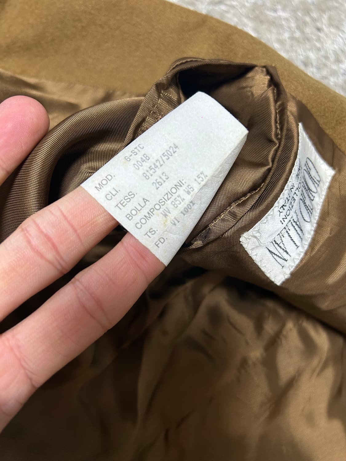 이태리제 조르지오알란 울 더블블레이저 사이즈 105 상품이미지3