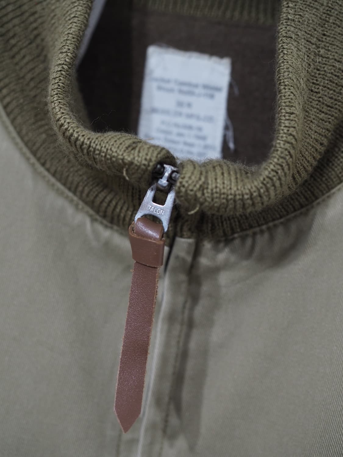 vintage talon zipper tanker jacket  상품이미지3