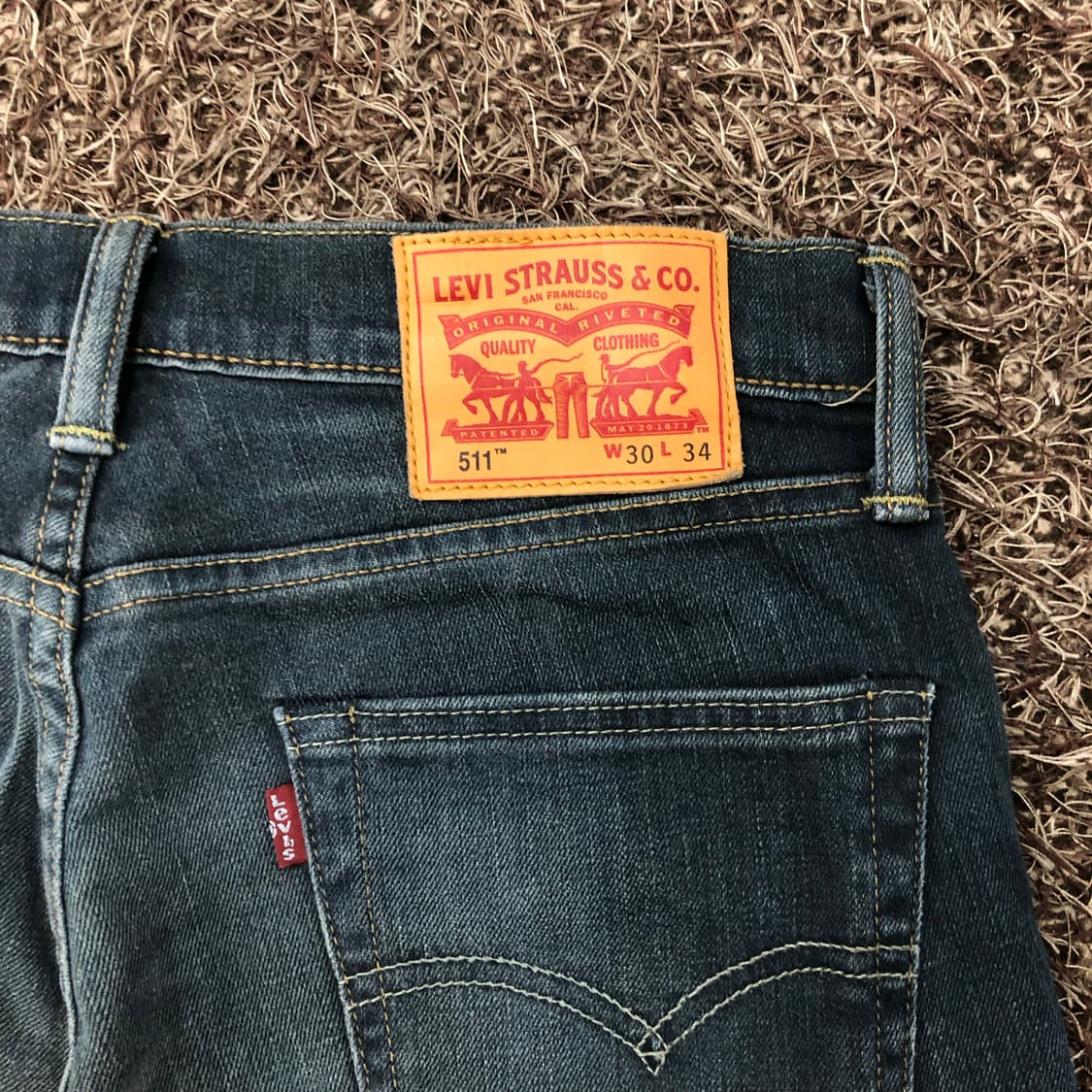 리바이스 511 워싱 데님 팬츠 상품이미지5