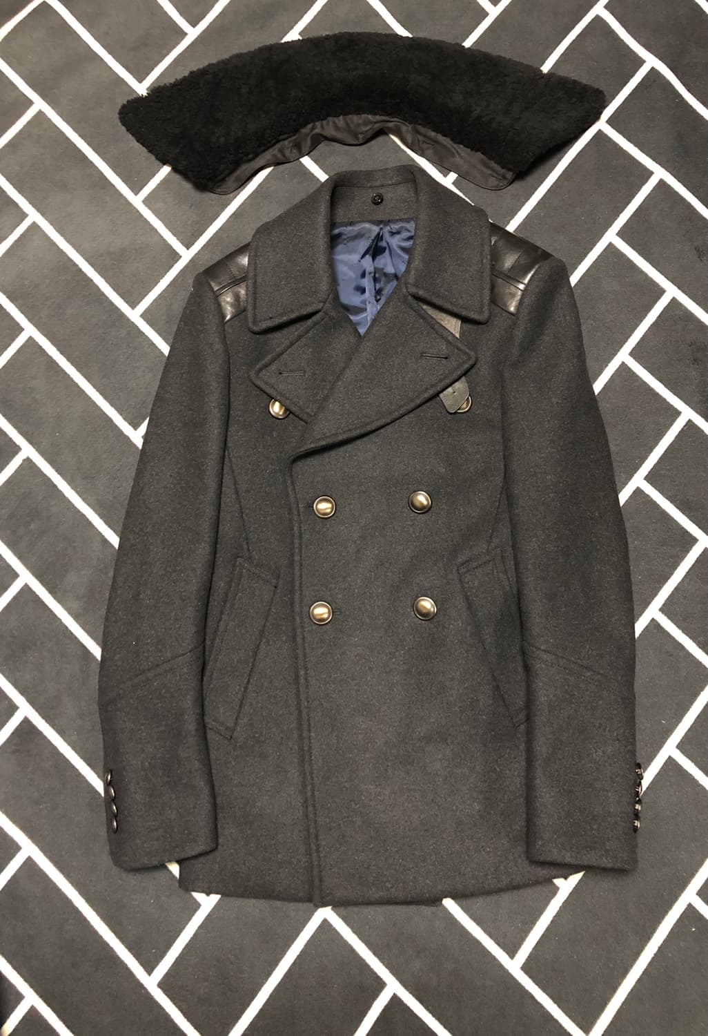 (새제품횡재가)티아이포맨 리얼양털 시어링 무스탕코트/몽클레어톰포드우영미 상품이미지7