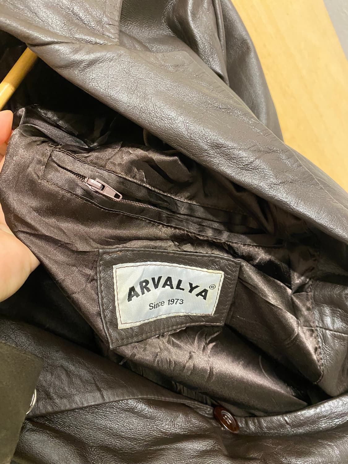 VTG leather blazer jacket 빈티지 레더 블레이저 자켓 상품이미지9