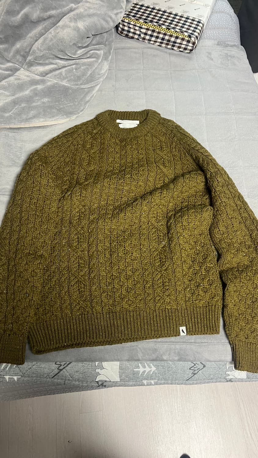 페레그린 허드슨 아란 니트 카키 xl   상품이미지2