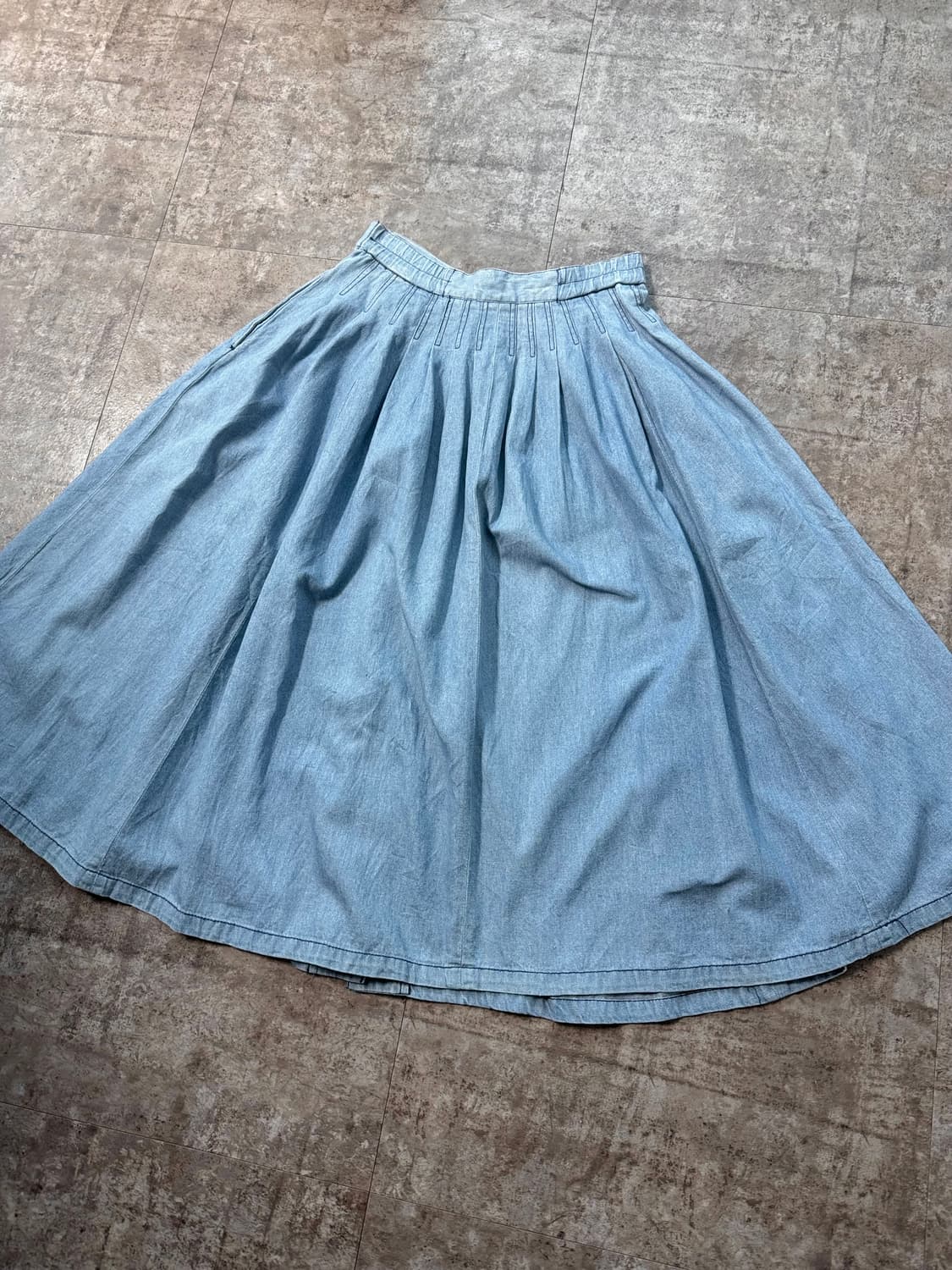 버튼 데님 롱 스커트 상품이미지10