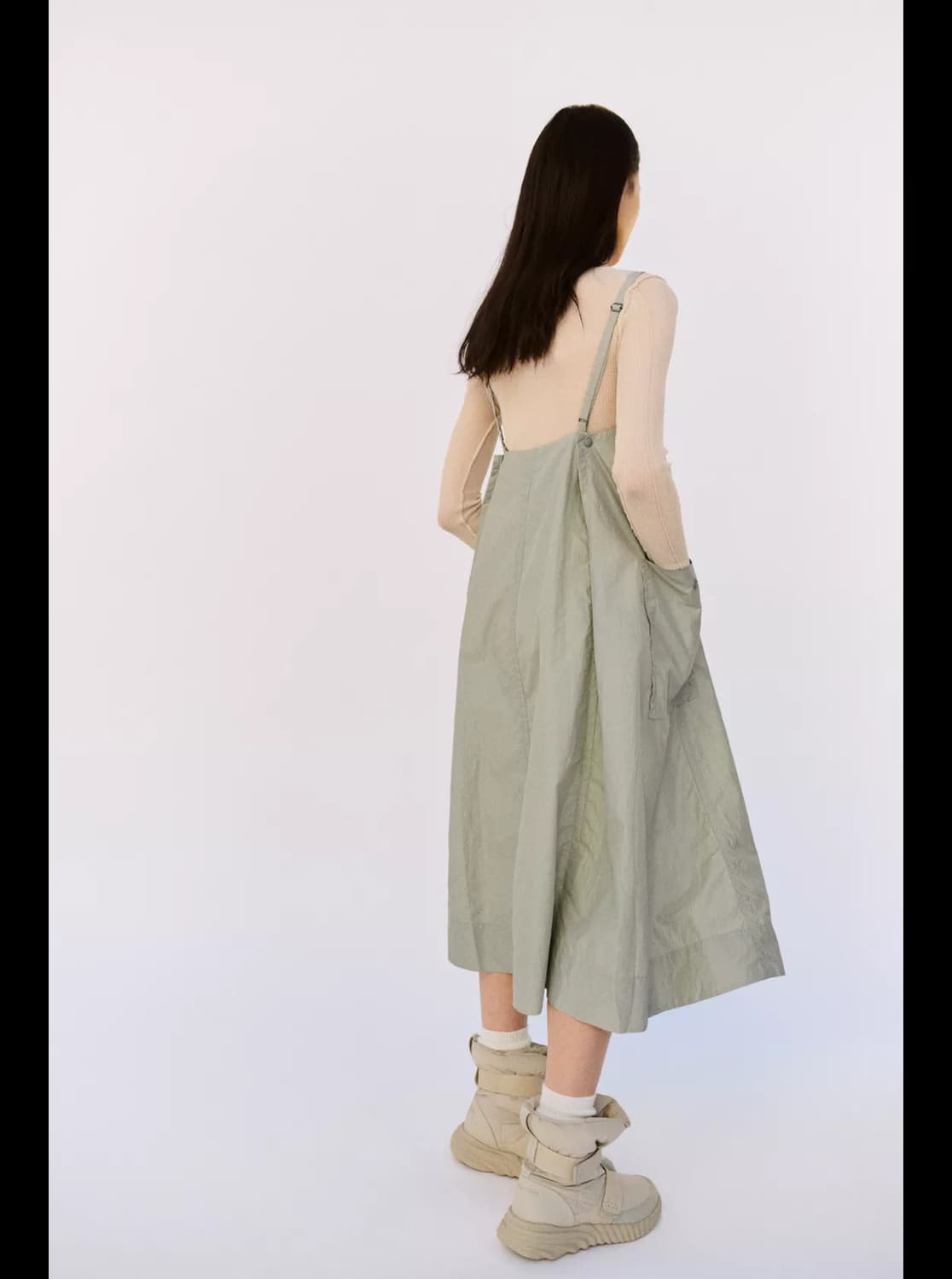 [XS/M] 자라x앤드 원더 리펠런트 미디 드레스 원피스 상품이미지4