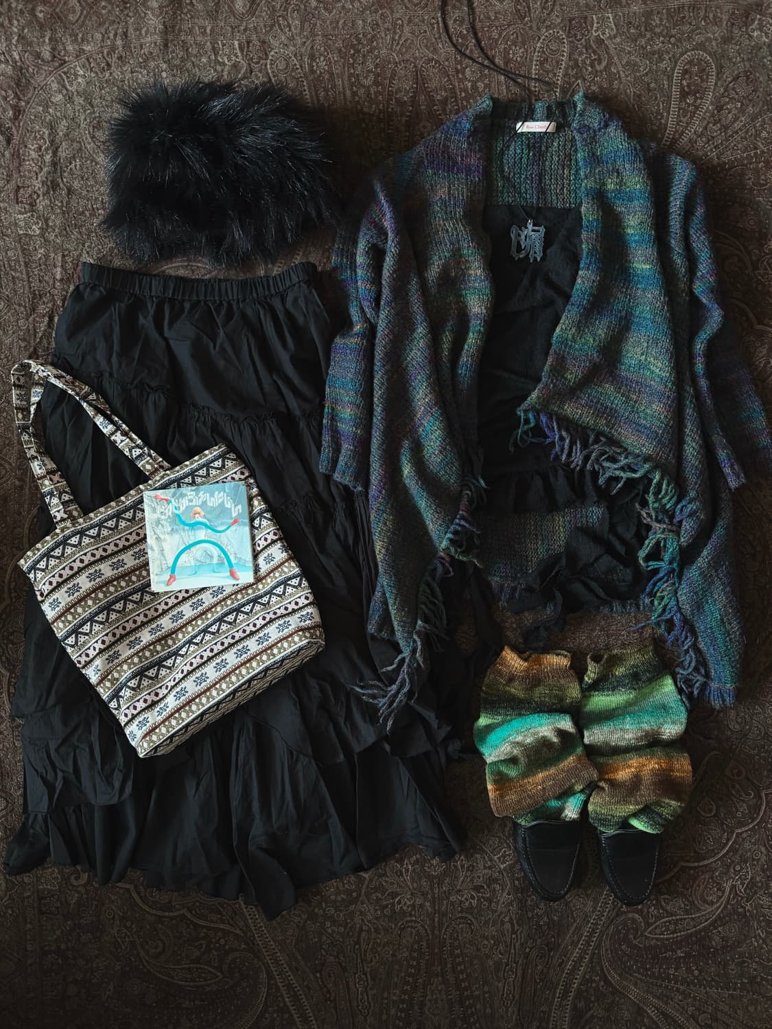 빈티지 망토 가디건 상품이미지1