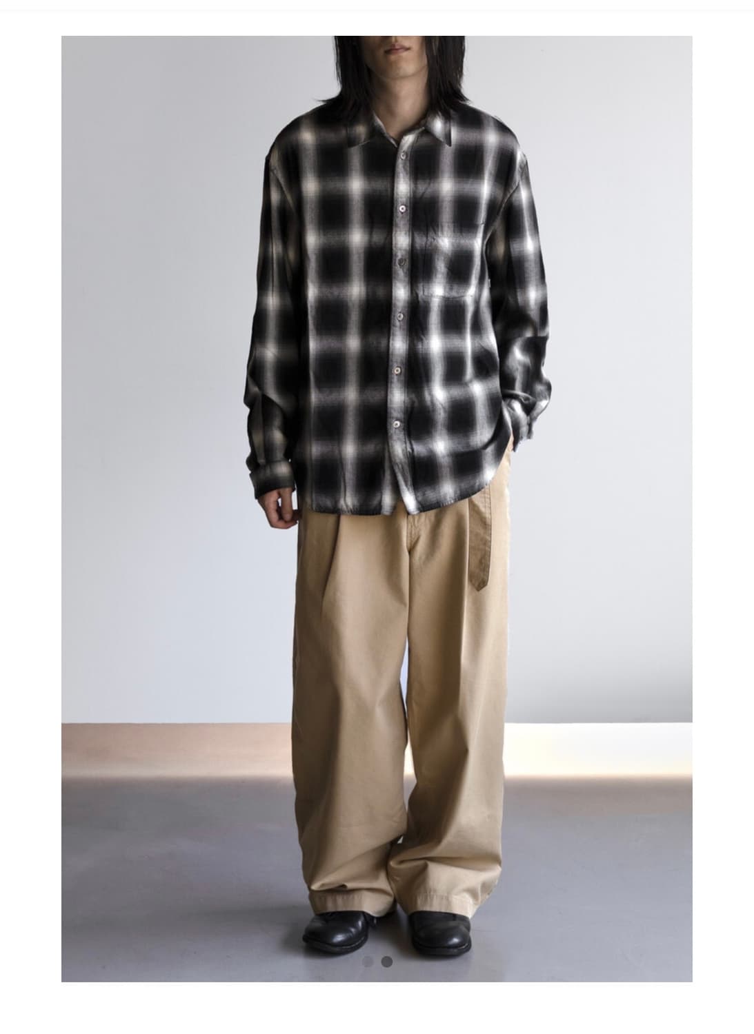 [1] 고낙 옴브레 체크셔츠 상품이미지2