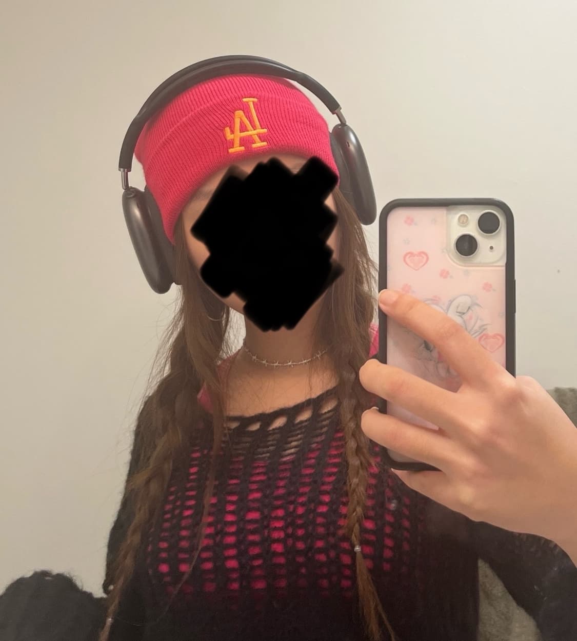 핑크 LA 비니 상품이미지3