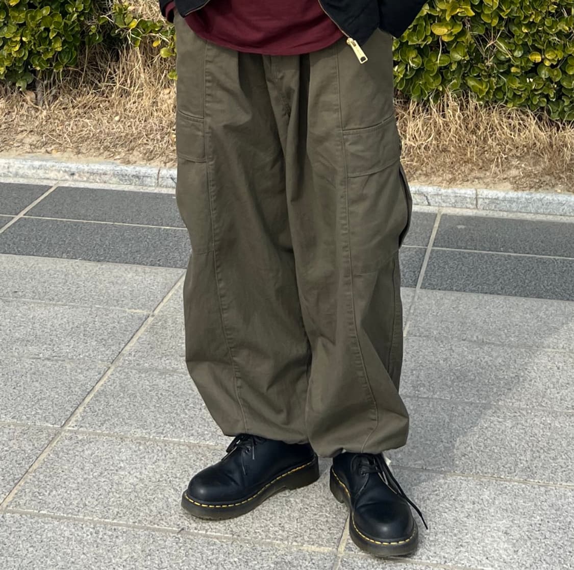 오버롤 카키 카고 팬츠 상품이미지1