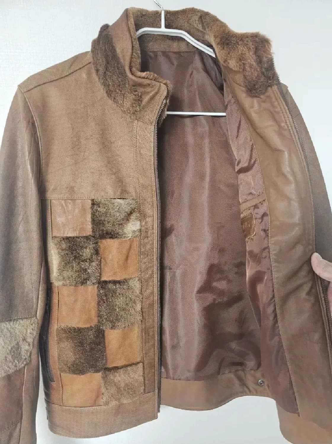 럭스통 수제 가죽 패치 양가죽 자켓(95~100슬림) 상품이미지5