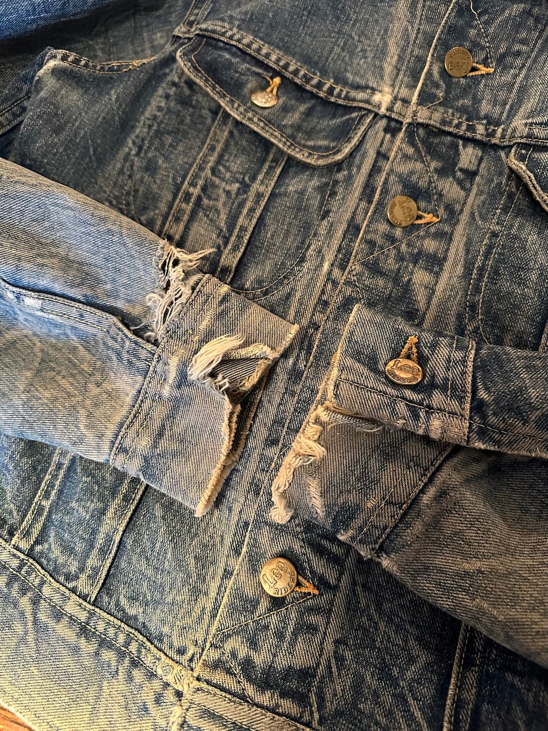 60s USA LEE 빈티지 리 101-J 데님 자켓 101J 상품이미지7