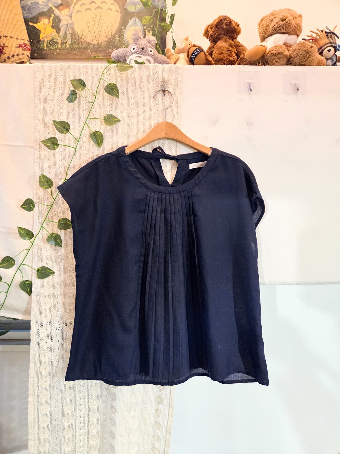 네이비 블라우스 상품이미지1