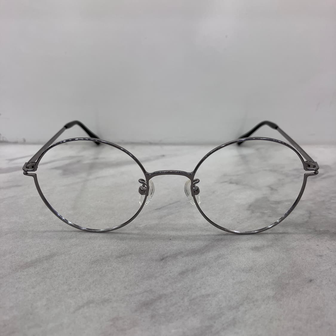 C49 PBL 실버 라운드 역산각 메탈테 안경(Kids) 상품이미지6